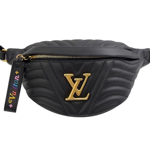 Louis Vuitton LV M53750 NEW WAVE 小牛皮腰包/胸口包.黑