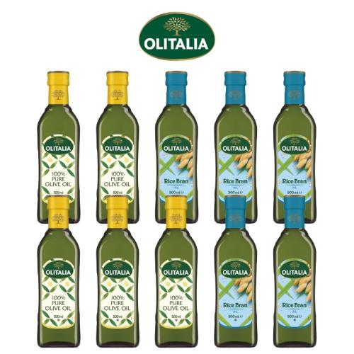 奧利塔純橄欖油500毫升*5罐、奧利塔玄米油500毫升*5罐