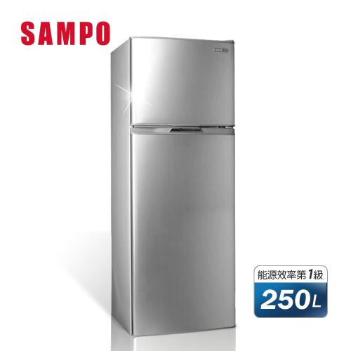 SAMPO 聲寶 250L一級能效 雙門變頻冰箱 SR-B25D(S)