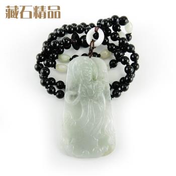 【藏石精品】天然A貨觀音翡翠項鍊Z13