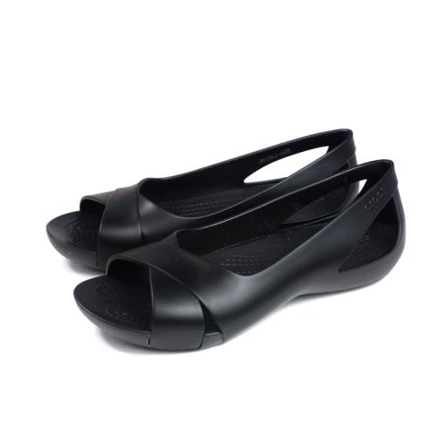Crocs serena flat 休閒鞋 平底鞋 黑色 女鞋 206106-001 no015
