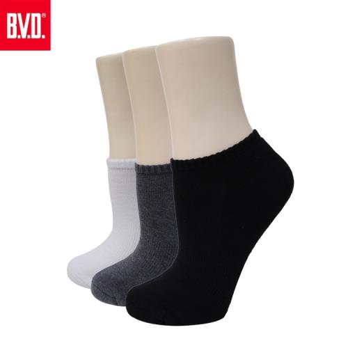 【BVD】中性休閒毛巾底船襪12雙組(B220襪子-短襪)
