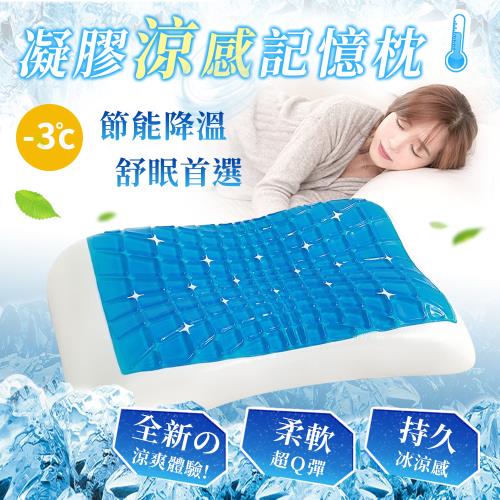 BELLE VIE 酷涼護頸冰涼凝膠枕 (65x40cm) 零壓助眠枕 功能枕《降溫有感》