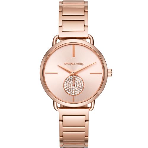  Michael Kors PORTIA 獨立式小秒針時尚女錶(MK3640)