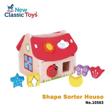 荷蘭New Classic Toys 寶寶認知學習形狀故事屋 10563