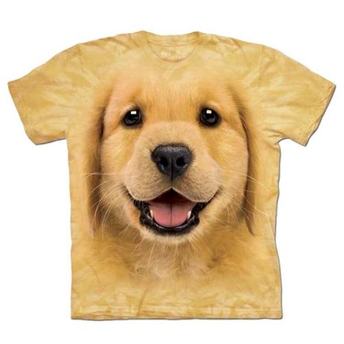 摩達客 自然純棉系列  小黃金獵犬 T恤