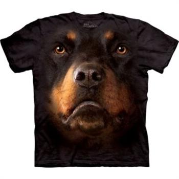 摩達客 自然純棉系列 挪威納犬臉 黑色T恤