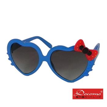 【Docomo女童專用太陽眼鏡】愛心造型鏡框設計 可愛蝴蝶結造型 小女生的最愛 抗UV400