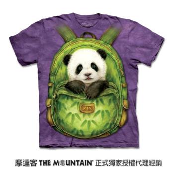 摩達客 自然純棉系列 背包熊貓 T恤
