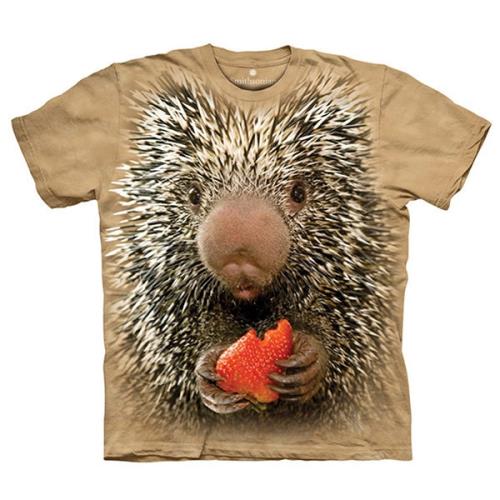 【摩達客】美國進口The Mountain Smithsonian系列豪豬寶寶 純棉環保短袖T恤