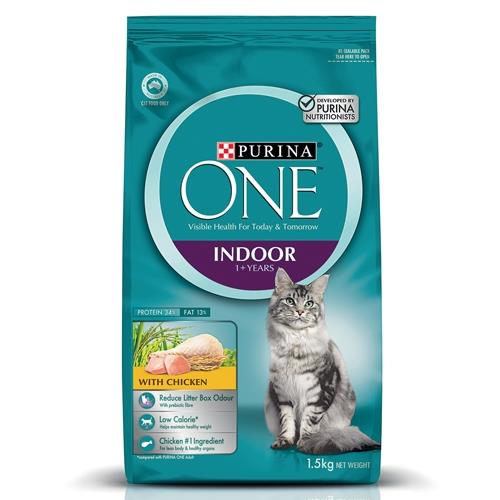 普瑞納-ONE CAT 頂級貓乾糧(室內成貓雞肉配方)1.5kg 效期：20230213