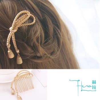 Hera 赫拉 甜美流蘇繩結金屬髮插/髮簪-2色