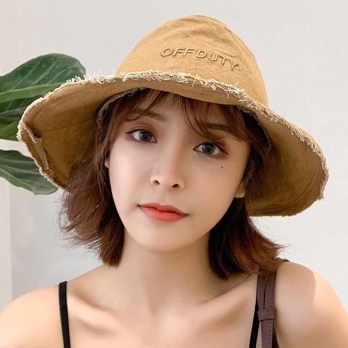 Acorn*橡果-日系短鬚牛仔布防曬遮陽帽漁夫帽沙灘帽紳士帽1835(淺棕)