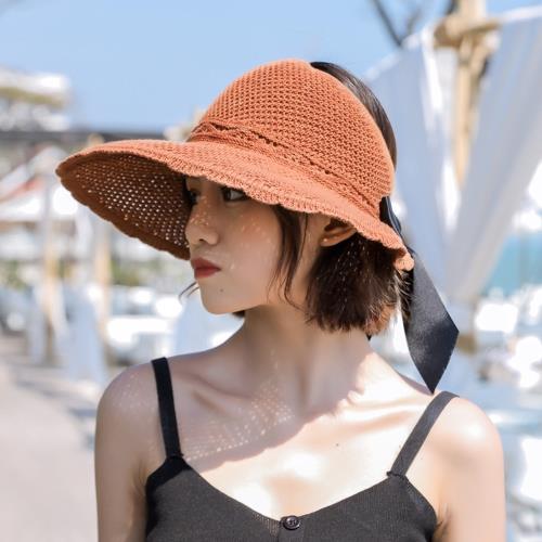 Acorn*橡果-韓系編織防曬遮陽帽漁夫帽沙灘帽紳士帽1837(焦糖)