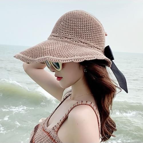 Acorn*橡果-韓系編織防曬遮陽帽漁夫帽沙灘帽紳士帽1837(駝色)
