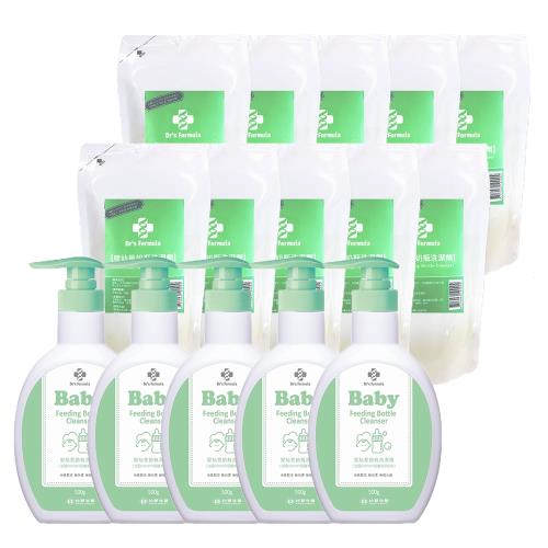 《台塑生醫》Drs Formula嬰幼童奶瓶洗潔劑促銷組(5瓶+10包)
