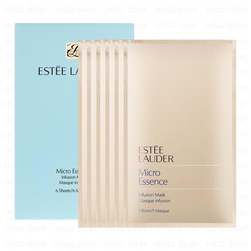 ESTEE LAUDER雅詩蘭黛 微分子晶透面膜6片/盒裝(即期品)