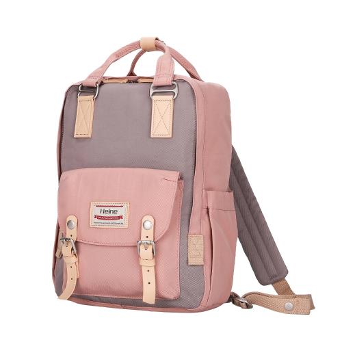 【Heine 海恩】WIN-191 多功能後背包 尼龍後背包 防盜防潑水背包 流行女包 海恩包包 包包 休閒包 旅行背包-玫瑰粉薰衣紫