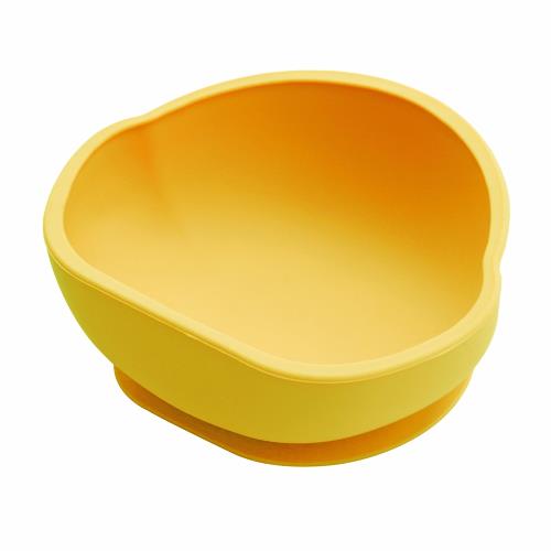 FARANDOLE 法紅荳  防滑矽膠吸盤餐碗 - 黃色