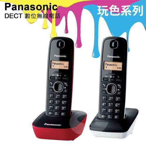 Panasonic 松下國際牌DECT數位無線電話 KX-TG1612 (紅白雙配色)