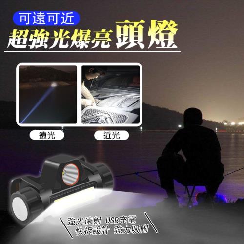  【優思居】超強光爆亮磁吸兩用頭燈