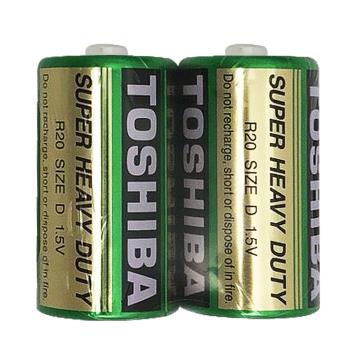 【東芝TOSHIBA】1號(D)環保 碳鋅電池 8入(1.5V無汞 無鎘 無汙染)