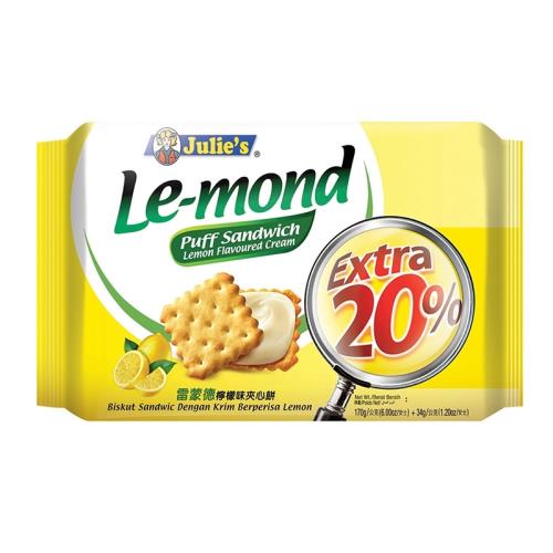 [Julies茱蒂絲] 雷蒙德檸檬味夾心餅乾(170g+33gx12包/組)