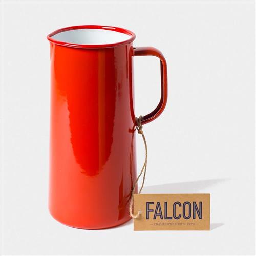 Falcon 獵鷹琺瑯 琺瑯3品脫冷水壺 1.7L 紅白