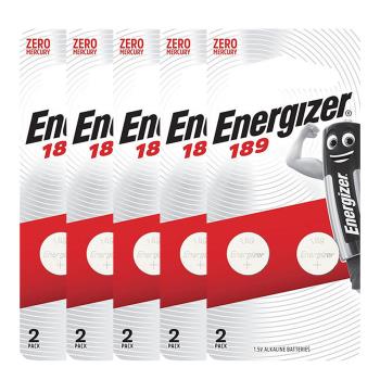 【Energizer 勁量】鈕扣型189鹼性電池10顆 吊卡裝(1.5V鈕扣電池LR54)