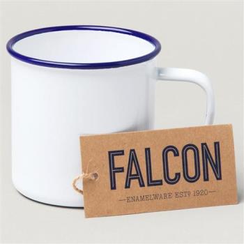 【Falcon】獵鷹琺瑯 琺瑯馬克杯 水杯 350ml 藍白