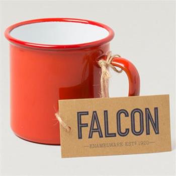 【Falcon】獵鷹琺瑯 琺瑯馬克杯 水杯 350ml 紅白