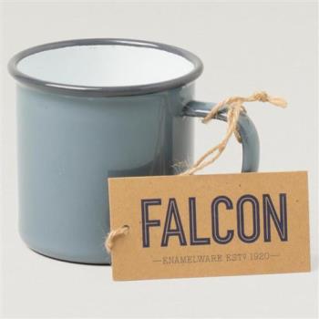 【Falcon】獵鷹琺瑯 琺瑯馬克杯 水杯 350ml 灰藍