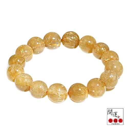 開運方程式-頂級天王鈦晶手珠14mm(強大財富磁場)