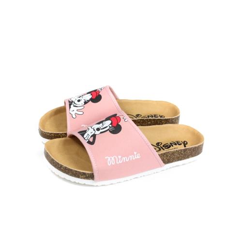 Disney Minnie Mouse 迪士尼 米妮 拖鞋 勃肯鞋 中童 粉紅色 D120146C no017
