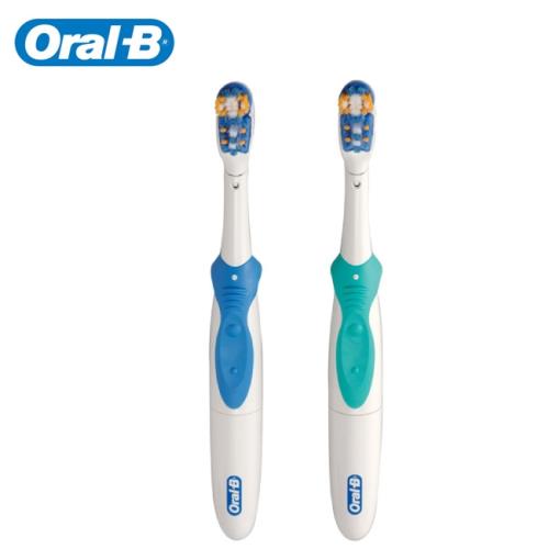 Oral-B 多動向雙向震動電池式牙刷B1010(顏色隨機)-庫