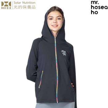 熱銷推薦【HOII後益】MR.HOSEA HO 時尚多功能全鍊T外套★黑色 (時尚防曬涼感抗UPF50抗UV機能布)