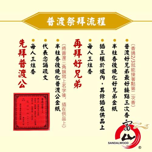 富山檀香 小資普渡金組普渡公 好兄弟 含普渡旗香 中元普渡專用金紙 拜祖先 中元普渡 Etmall東森購物網
