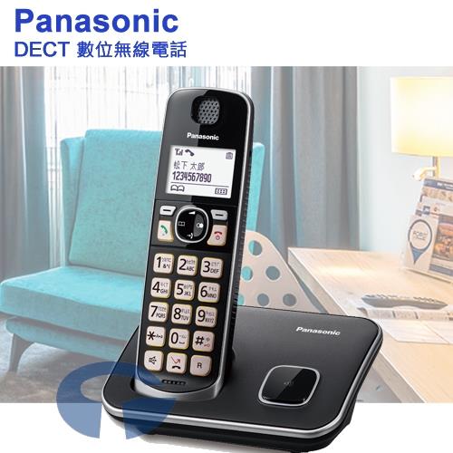 Panasonic 松下國際牌dect中文顯示輸入數位無線電話kx Tge610tw 曜石黑 無線電話 單子機 Etmall東森購物