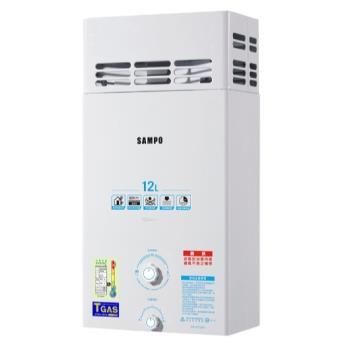 【SAMPO聲寶】12L大廈防風屋外型熱水器(桶裝瓦斯LPG) GH-K012BP