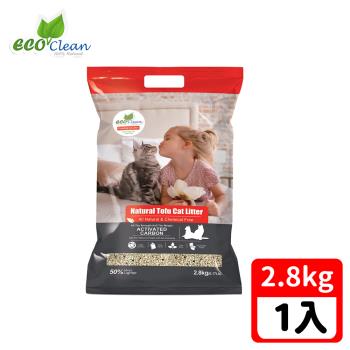 ECO艾可-天然草本輕質型豆腐貓砂-2.8kg/6.17lb-活性炭-單包入