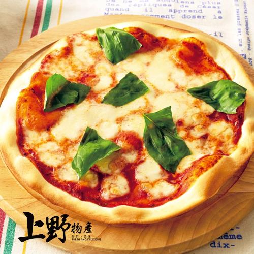 【上野物產】象徵義大利國旗的 女王瑪格麗特乳酪pizza(200g土10%/片) x16片