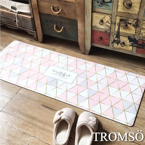 【TROMSO】廚房防油皮革地墊45x120cm粉紅生活