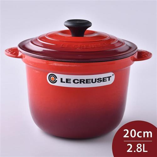 Le Creuset 萬用窈窕鑄鐵鍋 櫻桃紅 20cm