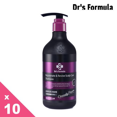 《台塑生醫》Dr’s Formula 強健逆齡喚黑洗髮精580g(10入組)