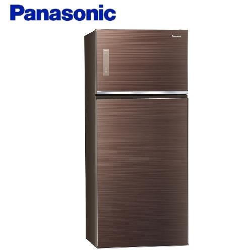 買就送直立式吸塵器+3000商品卡+行李箱 Panasonic國際牌 579L 一級能效 雙門冰箱(翡翠棕) NR-B589TG-T -庫(G)