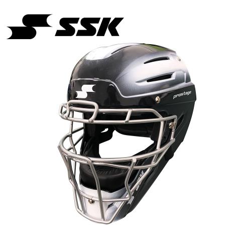 SSK 少年用全罩式捕手面罩 黑白 HJ2001-9010