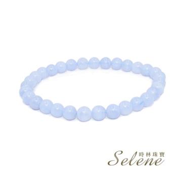 【Selene珠寶】清新藍紋瑪瑙手鍊(5-6mm)