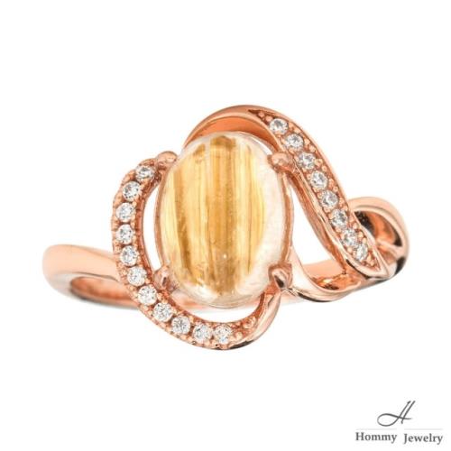 【幸福珠寶】『綾羅綢緞』緞帶造型頂級鈦晶戒指