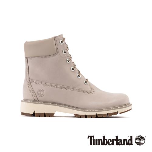 Timberland 女款淺褐色磨砂革經典防水6吋靴A22QDK51
