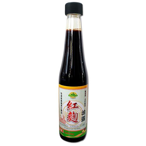 【味榮】純釀 紅麴黑豆油露420ml